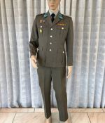 DDR NVA LSK Luftstreitkräfte Uniform Offizier Hauptmann Absolventenabzeichen