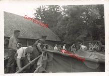 Deutsche Soldaten Lagerbau in Laskowszczyzna Polen