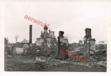 Deutsche LKW an russ. Kathedrale in Ulla Witebesk Weißrussland Ostfront