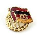 DDR GDSF Ehrennadel und Miniaturnadel in Gold Deutsch-Sowjetische Freundschaft