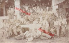 2 x Foto AK Deutsche Soldaten DSWA Schutztruppe Narubis Afrika Weihnachten 1913