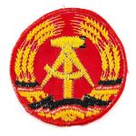 DDR Aufnäher Stoffabzeichen Deutsche Demokratische Republik Emblem Staatswappen