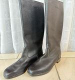 DDR NVA Stiefel Knobelbecher für Offiziere genarbtes Leder 1975 Gr. 30 1/2