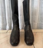 DDR NVA Stiefel Knobelbecher für Offiziere genarbtes Leder 1974 Gr. 27 1/2