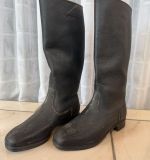 DDR NVA Stiefel Knobelbecher für Offiziere genarbtes Leder 1974 Gr. 27 1/2