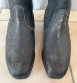 DDR NVA Stiefel Knobelbecher für Offiziere genarbtes Leder 1974 Gr. 27 1/2
