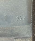 DDR NVA Stiefel Knobelbecher für Offiziere genarbtes Leder 1974 Gr. 27 1/2