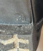 DDR NVA Paradestiefel für Offiziere Chromleder 1974 Gr. 28