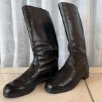 DDR NVA Paradestiefel für Offiziere Chromleder 1974 Gr. 28