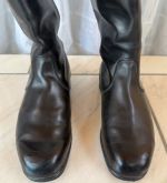 DDR NVA Paradestiefel für Offiziere Chromleder 1974 Gr. 28