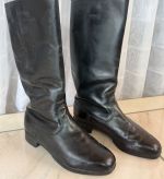 DDR NVA Paradestiefel für Offiziere Chromleder 1976 Gr. 28 1/2