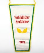 DDR Wimpel Vorbildlicher Kraftfahrer 1979