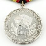 DDR NVA Medaille für treue Dienste in der Nationalen Volksarmee in Silber