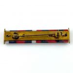 DDR MdI 2er Interimsspange Stoff Treue Dienste Feuerwehr Bronze und Silber