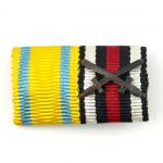 2er Feldspange Sachsen Friedrich-August-Medaille & KVK Frontkämpfer 1. Weltkrieg