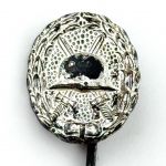 Miniatur Verwundetenabzeichen in Silber 1918 1. Weltkrieg