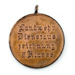 Sachsen Landwehr Dienstauszeichnung II. Klasse