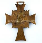 Ehrenkreuz der deutschen Mutter 3.Stufe Bronze Mutterkreuz