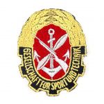 DDR GST Aufnäher Stoffabzeichen Gesellschaft für Sport und Technik