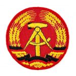 DDR Aufnäher Stoffabzeichen Deutsche Demokratische Republik Emblem Staatswappen