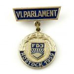 DDR FDJ Abzeichen VI. Parlamentz Rostock 1959