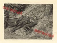 Deutsche Soldaten nach der Übung Schießstand Rinkau Bromberg Westpreussen