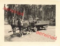 Deutsche Soldaten mit Pferdewagen am Schießstand in Bromberg Westpreussen