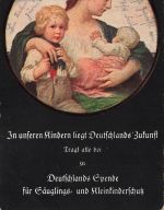 AK 1.WK Spendenkarte Spende für Säuglings und Kleinkinderschutz 1915 Patriotika