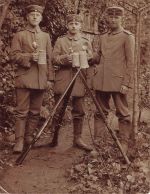 Fotokarte 1.WK Deutsche Soldaten mit Reservistenkrüge Mühlberg Thüringen