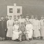 Fotokarte 1.WK verletzte deutsche Soldaten Krankenschwester Lazarett Graudenz