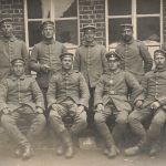 Foto 1.WK Gruppenfoto deutsche Soldaten nach EK-2 Verleihung