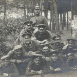 Foto 1.WK Deutsche bay.Soldaten Schulterklappe 8 Würzburg Lager Hammelburg