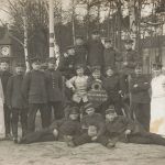 Foto 1.WK Deutsche Soldaten Schulterklappe 139 Döbeln Übungsplatz Zeithain