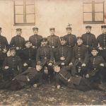 Foto 1.WK Deutsche Soldaten Schulterklappe 178 Kamenz Pickelhaube Sachsen