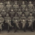 Foto 1.WK Gruppenfoto Deutsche Soldaten in Köln Lindenthal