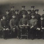 Foto-AK 1.WK Gruppenfoto deutsche Soldaten in Graudenz Westpreußen