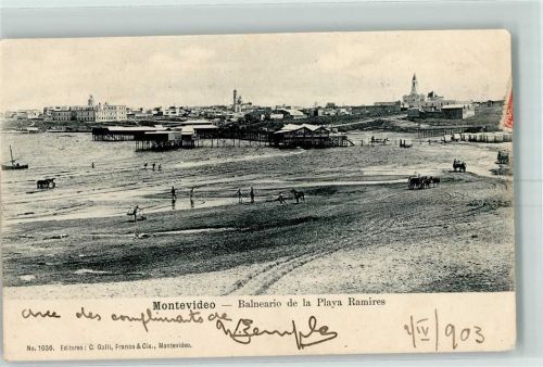 Montevideo 1903 Balneario de la Playa Ramires