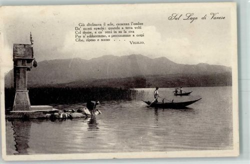 Varese Vigilio Lago di Varese Fischerboot