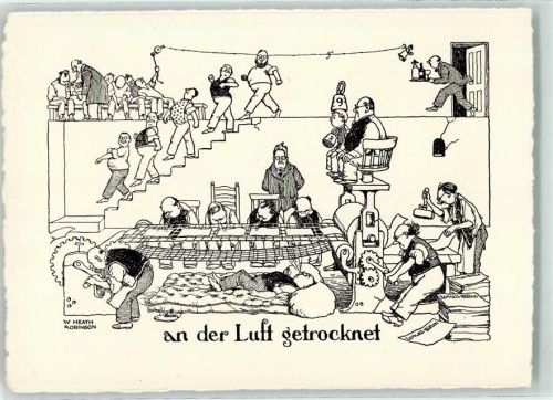Zerkall Bild 3 der Zerkal Bütten, Papierfabrik Renker & Söhne , sign. W. Heath Robinson