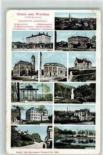 Werdau 1910 Gruß aus Werdau