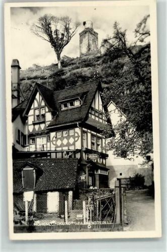 Falkenstein Burgruine Falkenstein Fachwerkhaus