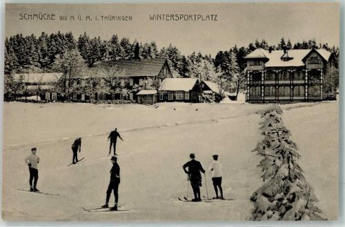 Schmücke Winter Skifahrer