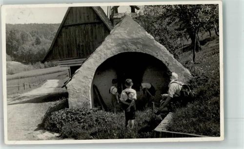Seeshaupt 1935 Drei neugierige Jungs Ort handschriftlich