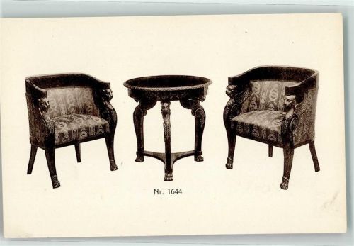 Wien 7. Bezirk, Neubau M.Ehleder's Söhne Salon-Möbel im Empirestil Nr.1644 Abbildung auf AK Werbung Möbel Werbe AK