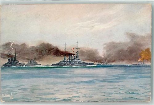 Kriegsschiffe S.M.S. Hannover Tucks Oilette Nr.876