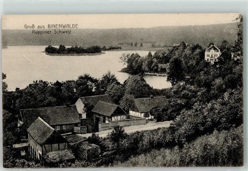 Binenwalde 1910 mit Kalksee