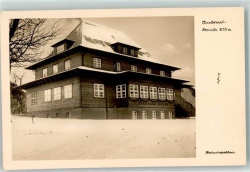 Reimswaldau Ortsteil Ober-Reimswaldau Andreasbaude im Schnee