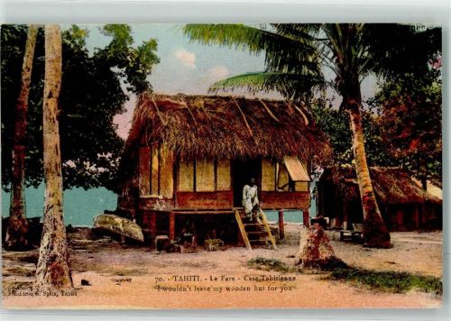 Thaiti le Fare Case Tahitienne Pateete