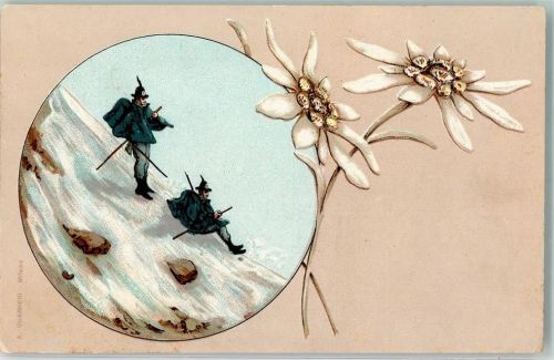1903 Tiroler Soldaten in den Bergen Passepartout Edelweiss Guarneri A.