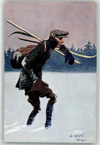 Zerbrochene Ski tragen